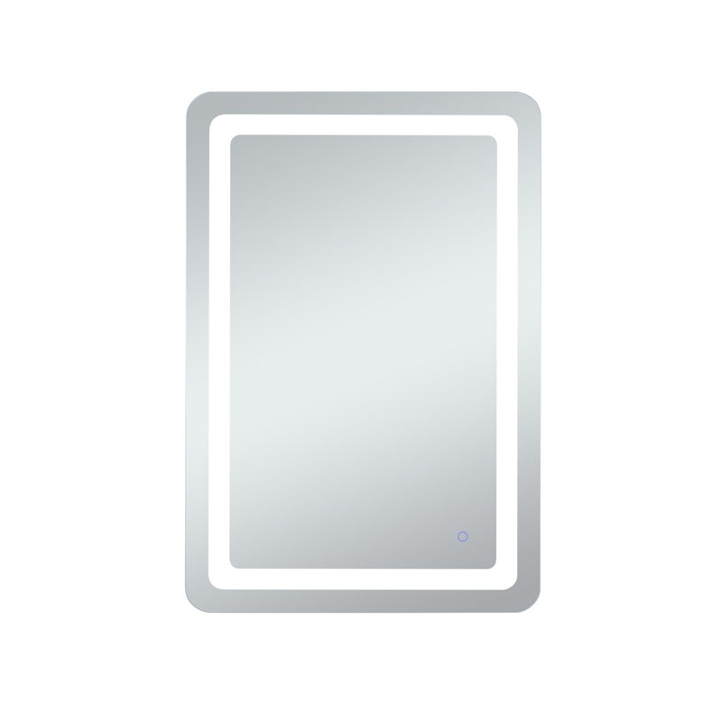 Elegant Lighting MRE32440 LED Mirror, Glossy White