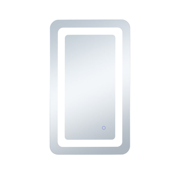 Elegant Lighting MRE32730 LED Mirror, Glossy White