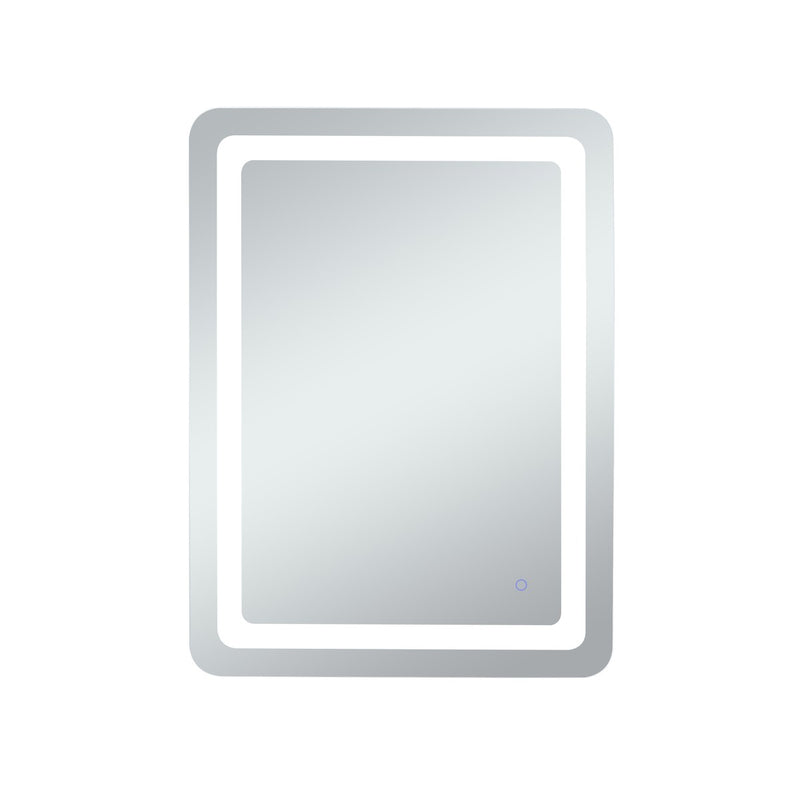 Elegant Lighting MRE32736 LED Mirror, Glossy White