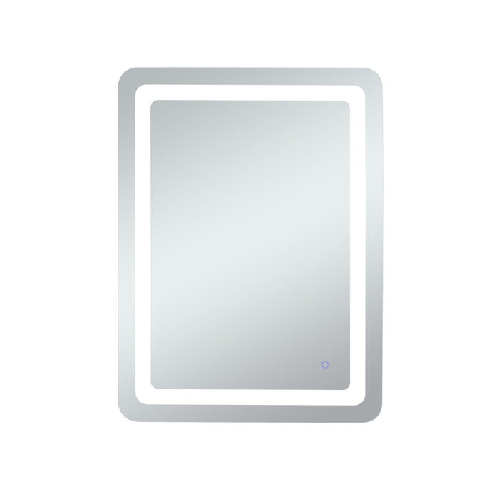 Elegant Lighting MRE32736 LED Mirror, Glossy White