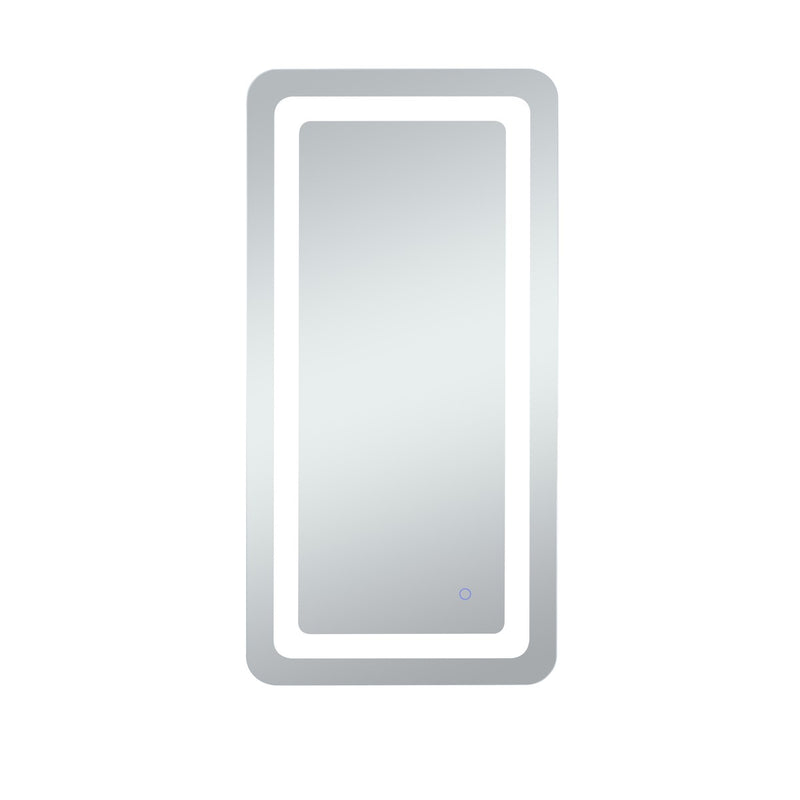 Elegant Lighting MRE32740 LED Mirror, Glossy White