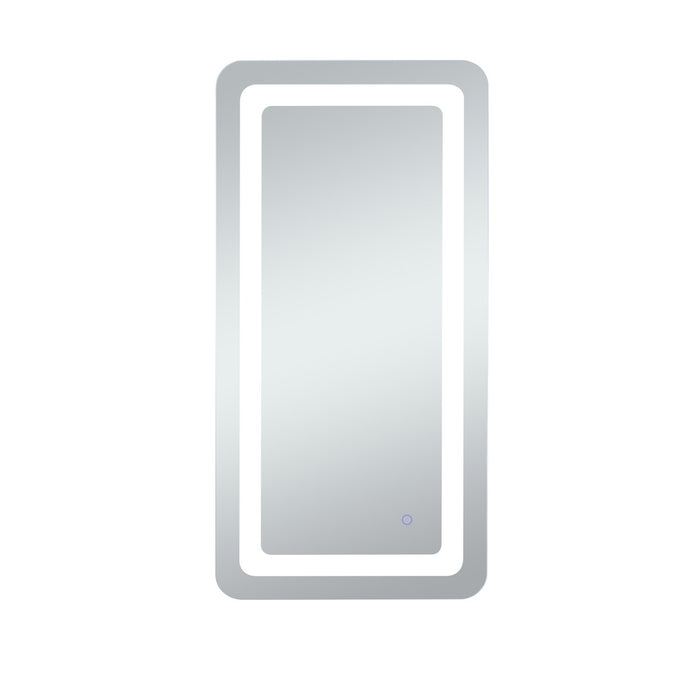 Elegant Lighting MRE32740 LED Mirror, Glossy White