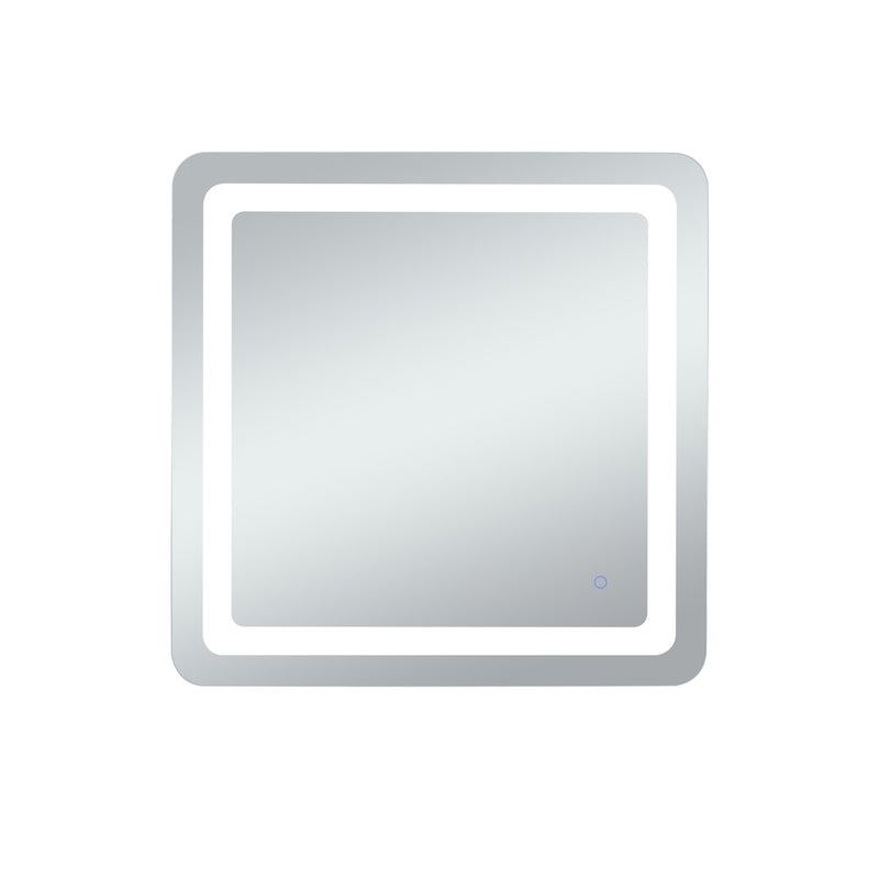 Elegant Lighting MRE33030 LED Mirror, Glossy White