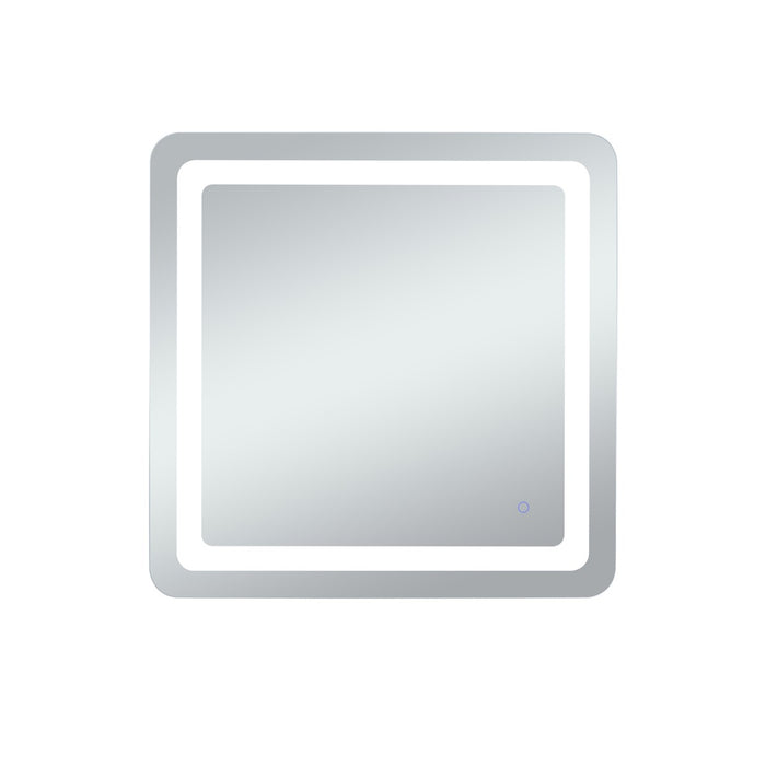 Elegant Lighting MRE33030 LED Mirror, Glossy White