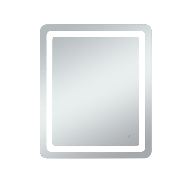 Elegant Lighting MRE33036 LED Mirror, Glossy White