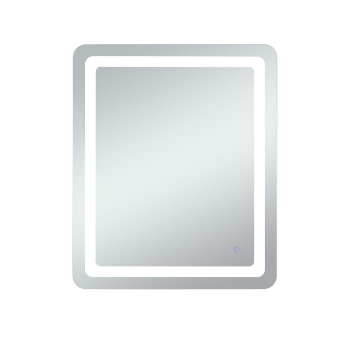 Elegant Lighting MRE33036 LED Mirror, Glossy White