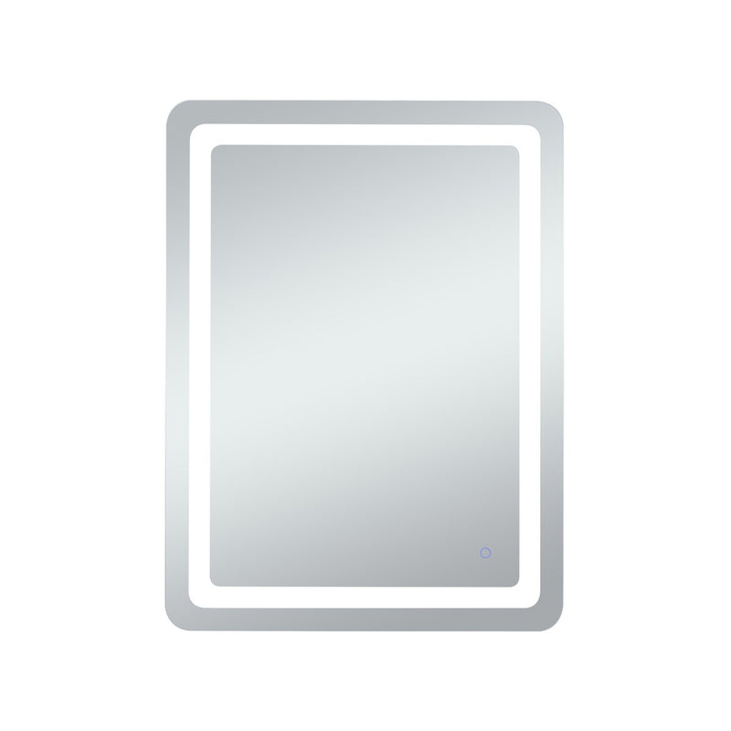 Elegant Lighting MRE33040 LED Mirror, Glossy White