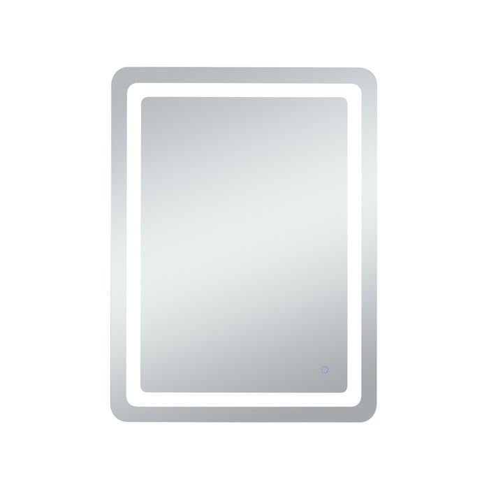 Elegant Lighting MRE33040 LED Mirror, Glossy White