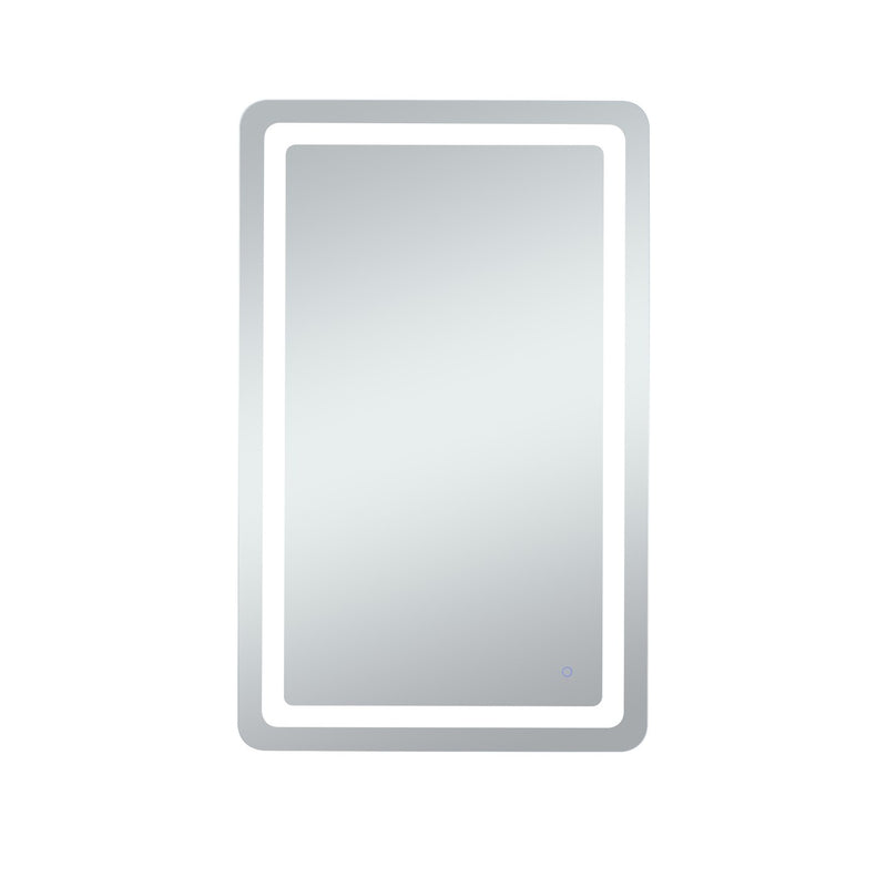 Elegant Lighting MRE33048 LED Mirror, Glossy White