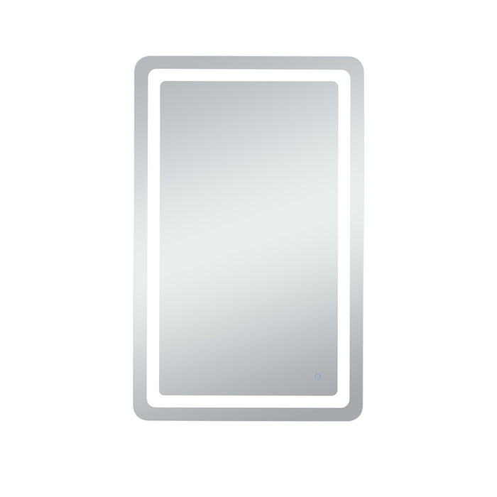 Elegant Lighting MRE33048 LED Mirror, Glossy White