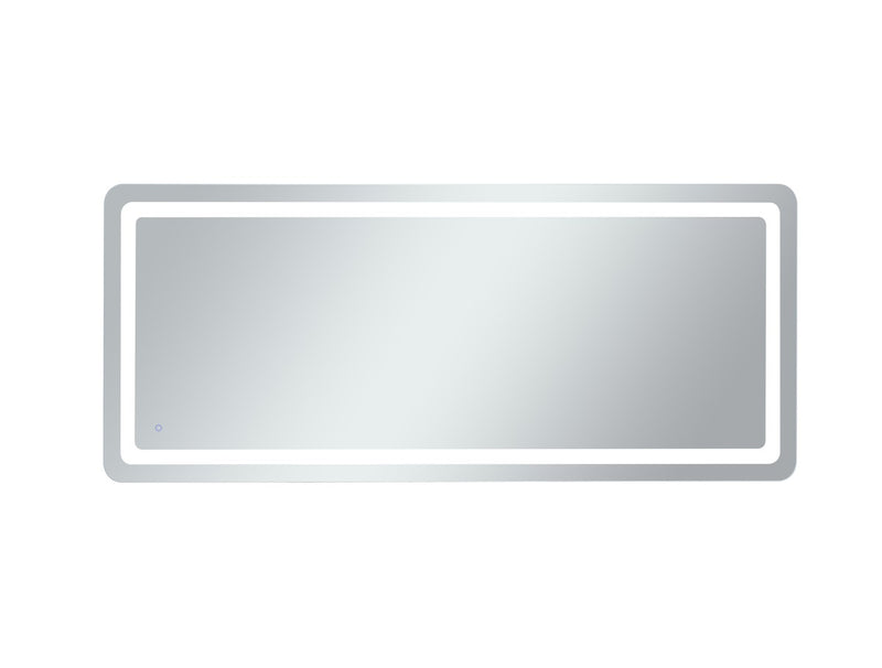 Elegant Lighting MRE33072 LED Mirror, Glossy White