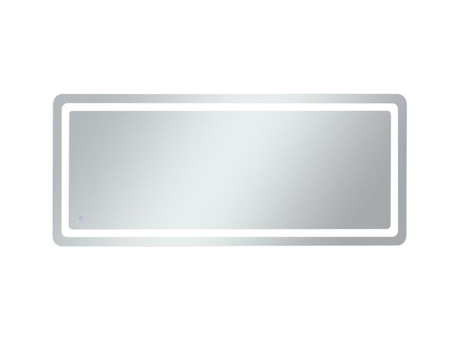 Elegant Lighting MRE33072 LED Mirror, Glossy White
