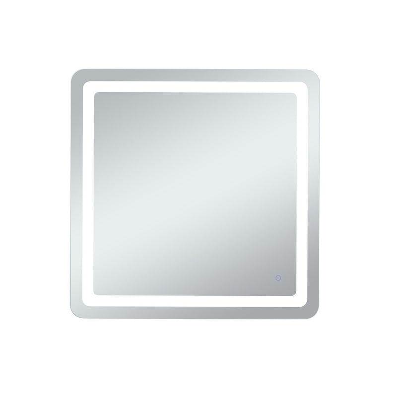Elegant Lighting MRE33636 LED Mirror, Glossy White