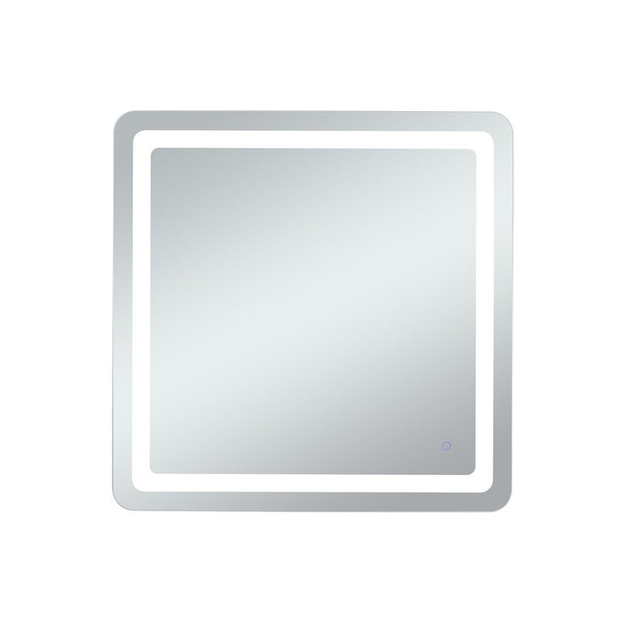 Elegant Lighting MRE33636 LED Mirror, Glossy White