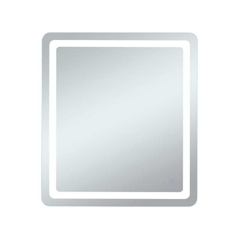 Elegant Lighting MRE33640 LED Mirror, Glossy White