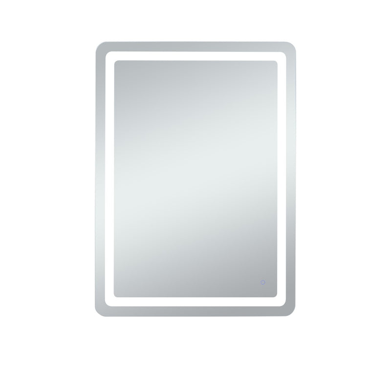 Elegant Lighting MRE33648 LED Mirror, Glossy White