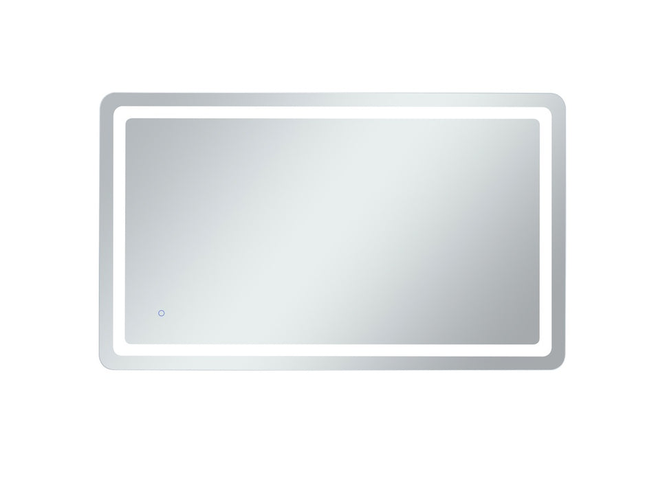 Elegant Lighting MRE33660 LED Mirror, Glossy White