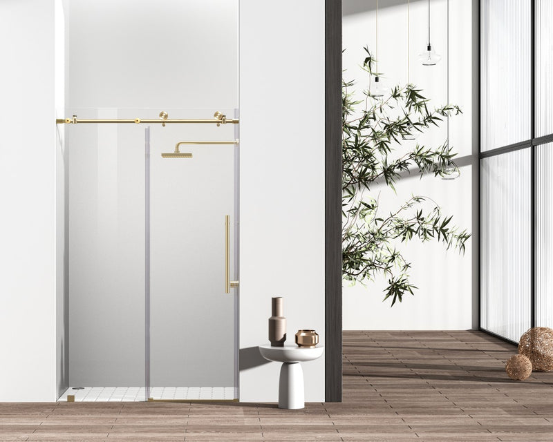 Elegant Lighting SD101-4876BGD Shower Door, Clear