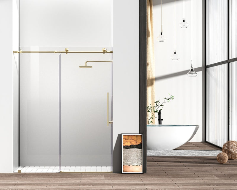Elegant Lighting SD101-6076BGD Shower Door, Clear