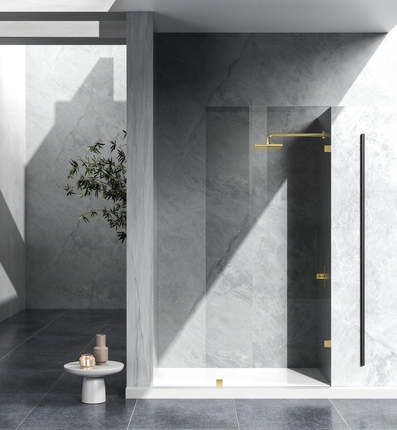 Elegant Lighting SD155-3578BGD Shower Door, Clear
