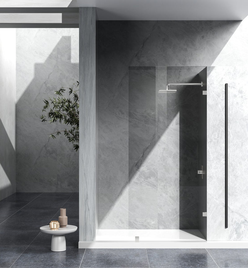 Elegant Lighting SD155-3578BNK Shower Door, Clear