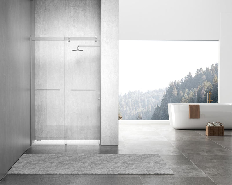 Elegant Lighting SD202-4876BNK Shower Door, Clear