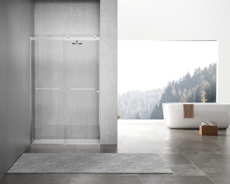Elegant Lighting SD202-4876PCH Shower Door, Clear
