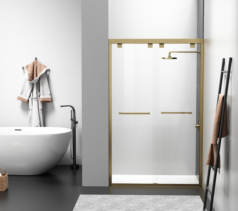Elegant Lighting SD303-4876BGD Shower Door, Clear