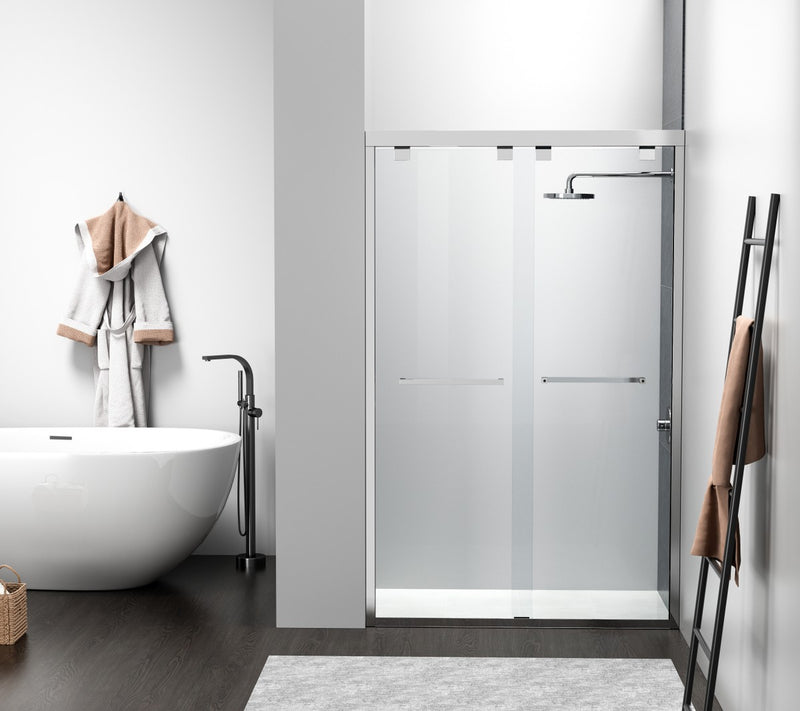 Elegant Lighting SD303-4876PCH Shower Door, Clear