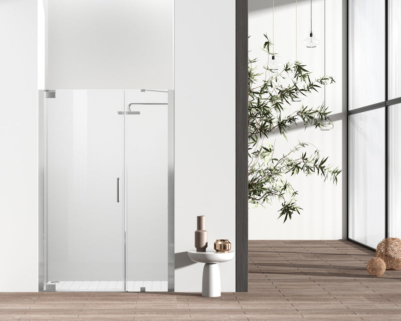 Elegant Lighting SD404-4872BNK Shower Door, Clear