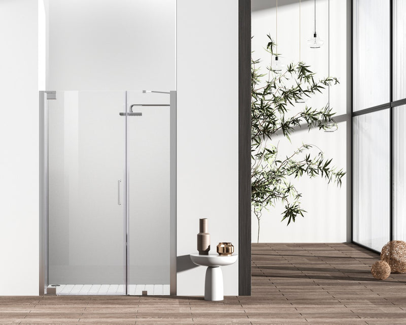 Elegant Lighting SD404-4872PCH Shower Door, Clear