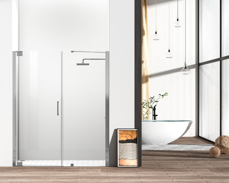 Elegant Lighting SD404-6072BNK Shower Door, Clear