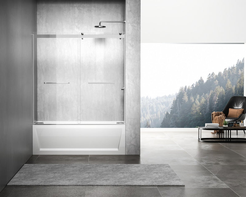Elegant Lighting TD222-6060BNK Tub Door, Clear