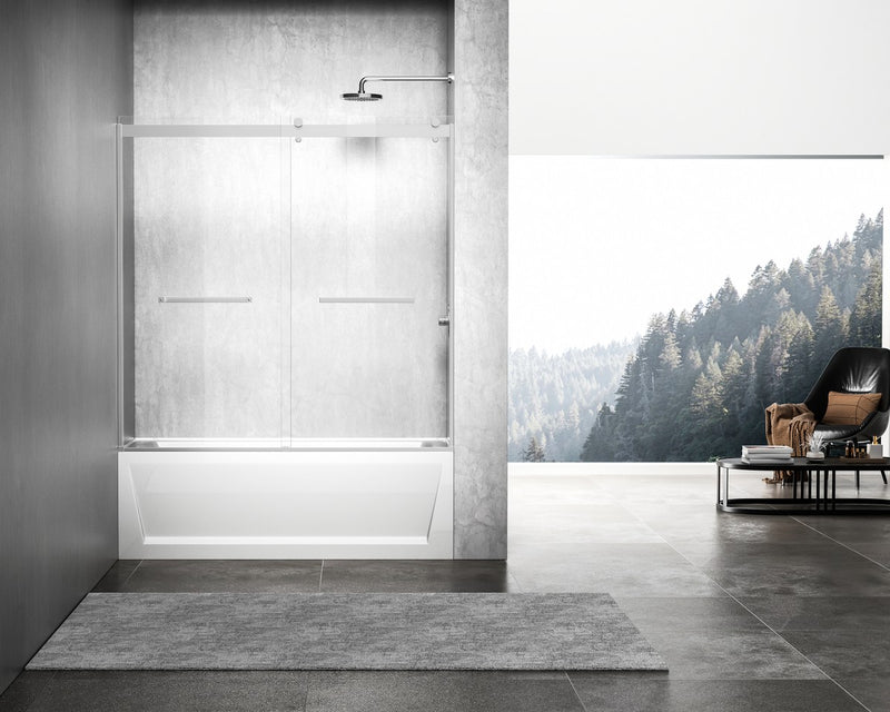 Elegant Lighting TD222-6060PCH Tub Door, Clear