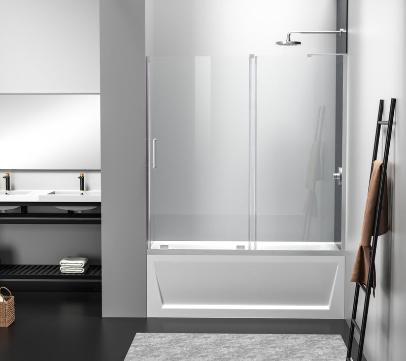 Elegant Lighting TD444-6060BNK Tub Door, Clear