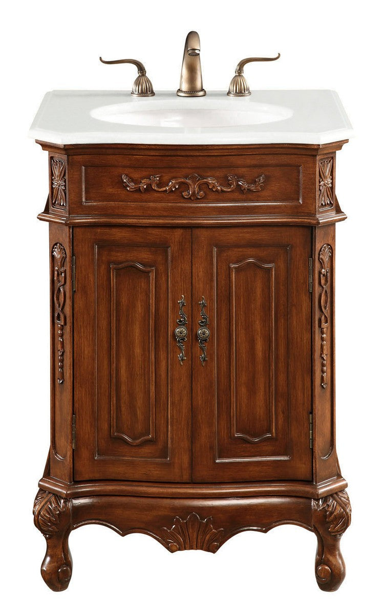 Elegant Lighting VF-1005-VW Single Bathroom Vanity, Teak