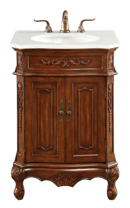 Elegant Lighting VF-1005-VW Single Bathroom Vanity, Teak