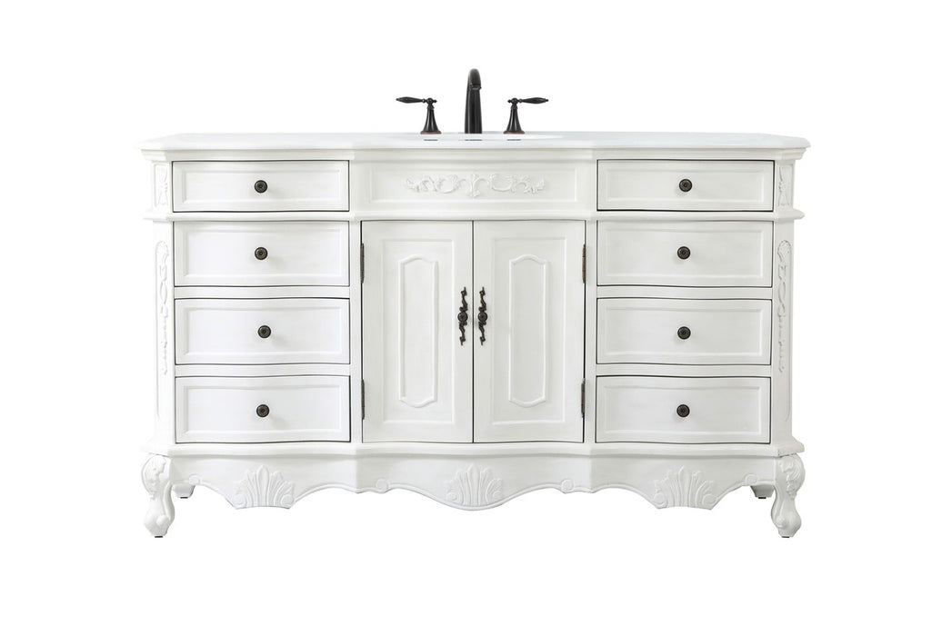 Elegant Lighting VF10160AW-VW Single Bathroom Vanity, Antique white