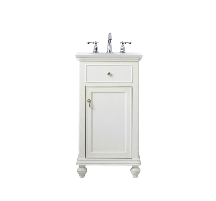 Elegant Lighting VF12319AW-VW Single Bathroom Vanity, Antique white