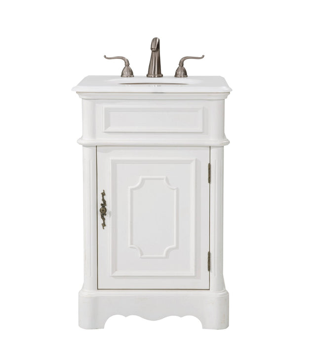 Elegant Lighting VF30421AW-VW Single Bathroom Vanity, antique white