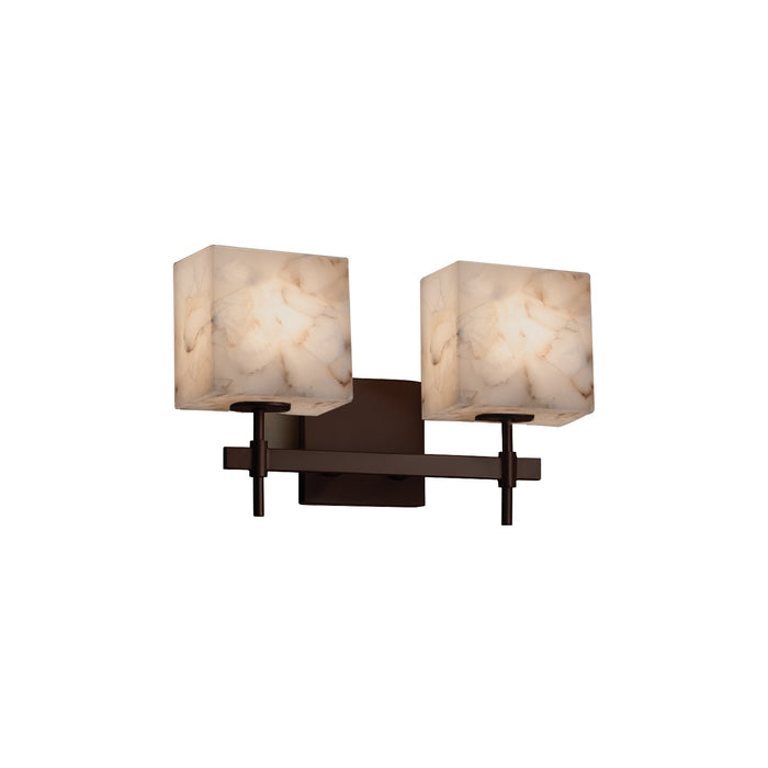 Justice Designs ALR-8412-55-DBRZ Two Light Bath Bar, Dark Bronze