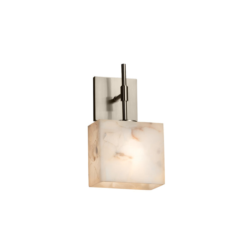 Justice Designs ALR-8417-55-NCKL One Light Wall Sconce, Brushed Nickel