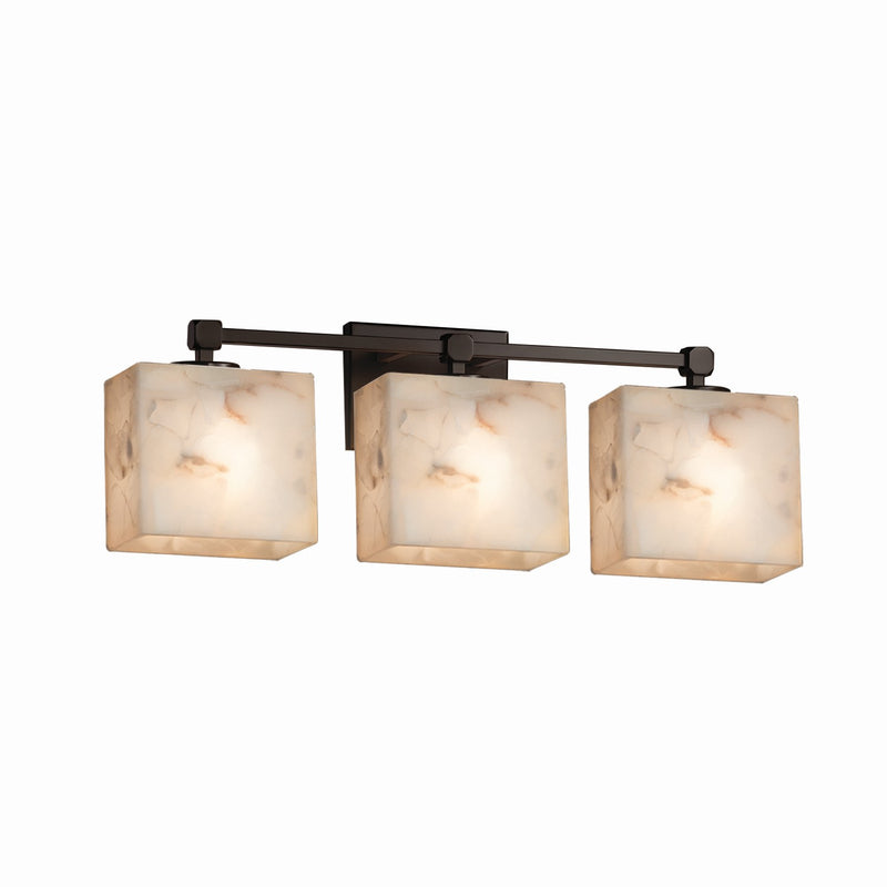 Justice Designs ALR-8423-55-DBRZ Three Light Bath Bar, Dark Bronze