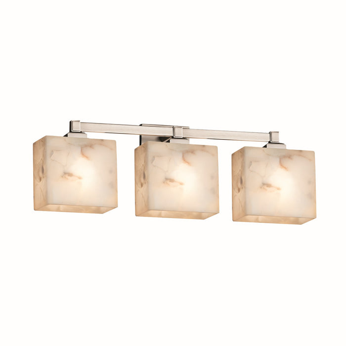 Justice Designs ALR-8433-55-NCKL Three Light Bath Bar, Brushed Nickel