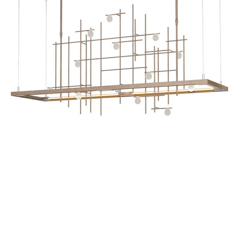 Hubbardton Forge 139752-LED-LONG-05-YG0500 LED Pendant, Bronze