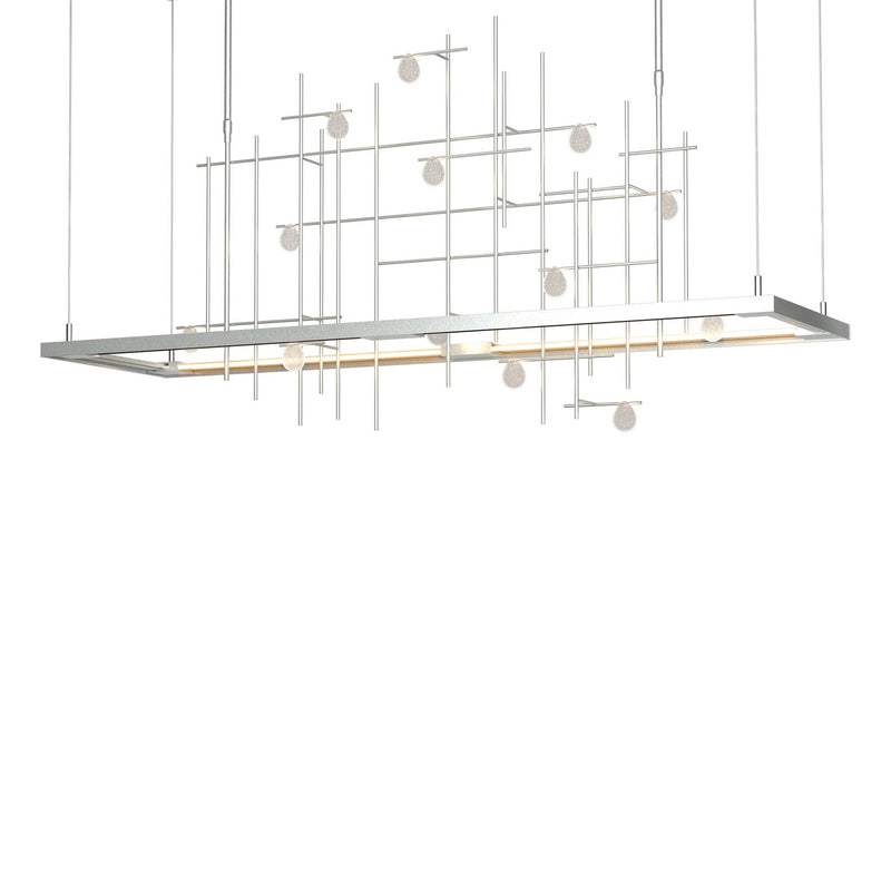 Hubbardton Forge 139752-LED-LONG-82-YG0500 LED Pendant, Vintage Platinum