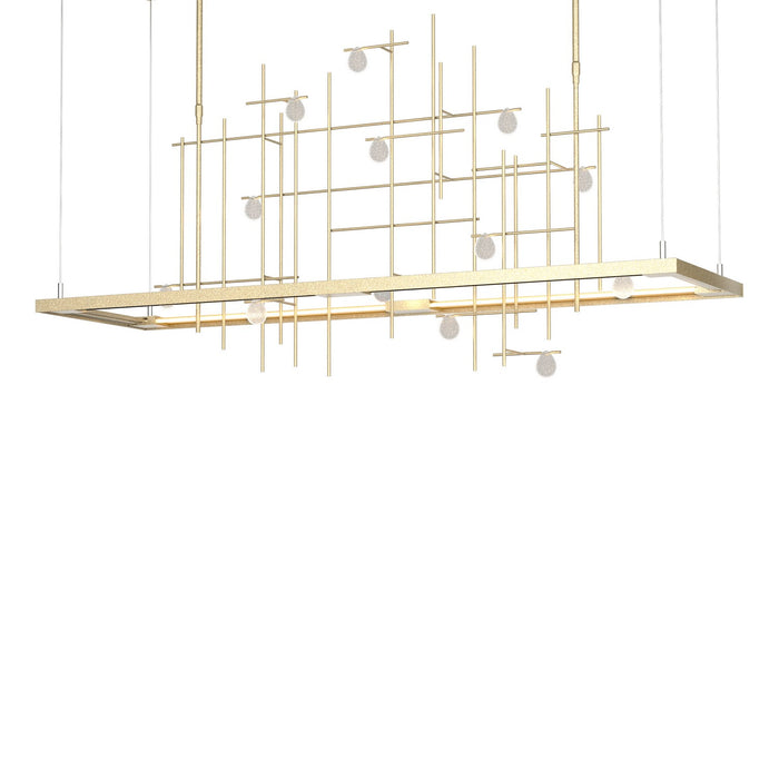 Hubbardton Forge 139752-LED-LONG-84-YG0500 LED Pendant, Soft Gold