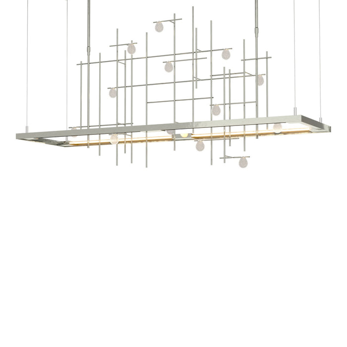 Hubbardton Forge 139752-LED-LONG-85-YG0500 LED Pendant, Sterling