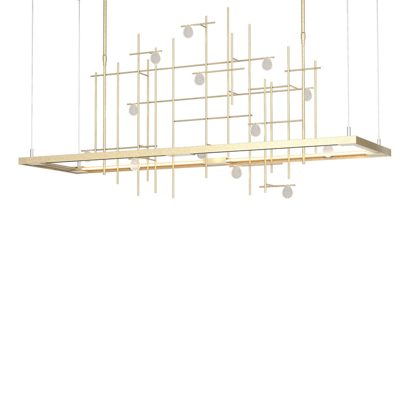 Hubbardton Forge 139752-LED-SHRT-84-YG0500 LED Pendant, Soft Gold
