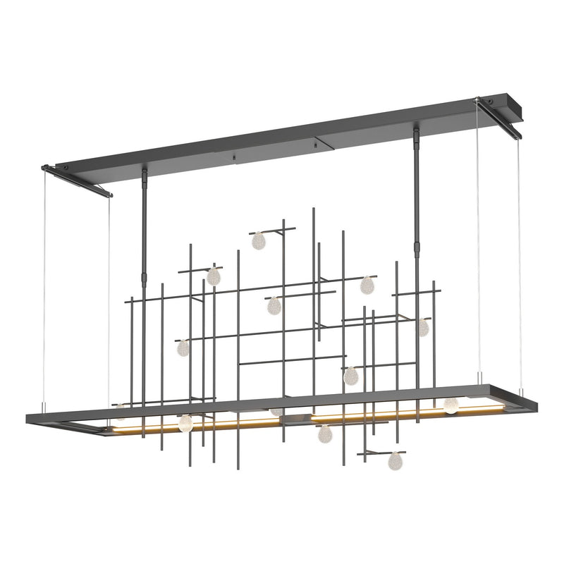 Hubbardton Forge 139752-LED-STND-10-YG0500 LED Pendant, Black